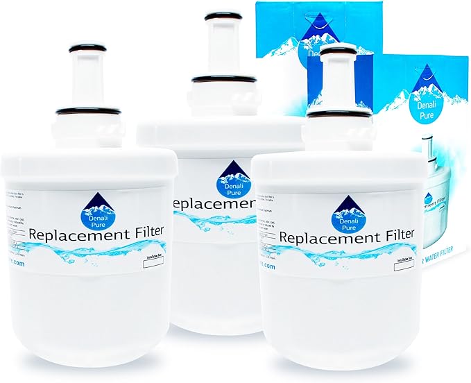 3-Pack Replacement for Samsung RFG298AARS Refrigerator Water Filter - Compatible with Samsung DA29-00003G, Samsung DA29-00003B, Samsung DA29-00003A Fridge Water Filter Cartridge
