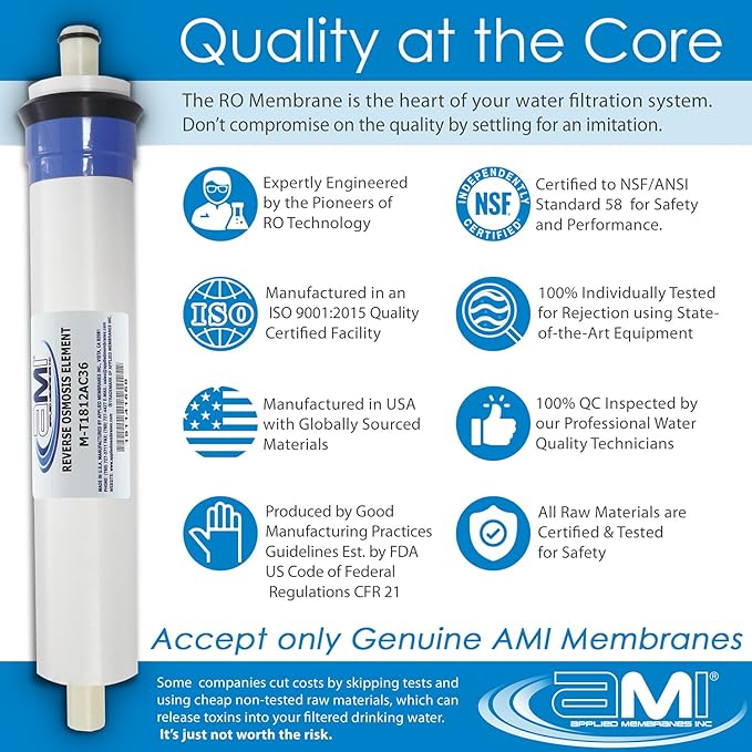 Applied Membranes Inc Replacement Filter Set for Culligan AC-30 RO System - Includes RO Membrane, Carbon, Sediment and Post Filters