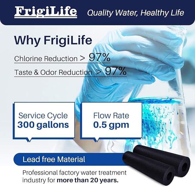 RWF5800A Refrigerator Water Filter Replacement for Frigidaire EPTWFU01 Pure Source Ultra II, Pure Source Ultra 2, EWF02, SCWFTCTO, CLCH128 GP006 DE022 and Pure Air Ultra 2 Air Filter 2 Combo