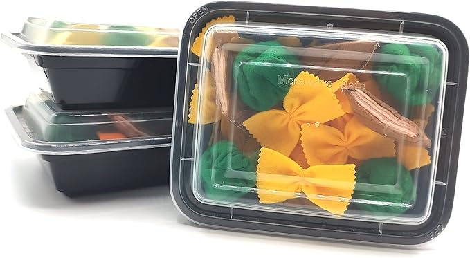 Pasta with broccoli, farfalle, bow tie pasta, felt play food for kids kitchen, pretend play for kids (yellow, set 3 (farfalle, broccoli, chicken))