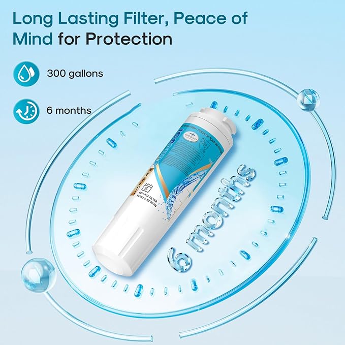 ICEPURE Alkaline UKF8001 Refrigerator Water Filter Replacement for Whirlpool EDR4RXD1, EveryDrop Filter 4, Maytag UKF8001, 4396395, UKF8001P, UKF8001AXX, RFC0900A, UKF8001AXX-200, Enhances PH, 1 Pack