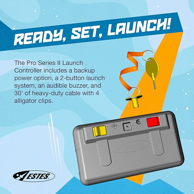 Estes 2240 PS II Launch Controller, Flying-Rocket-Model Launch Controller, Rocket Model Kit Accessories for Ages 10+