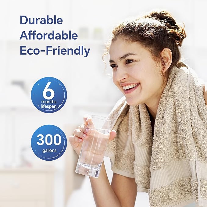 Stokk UKF8001 Refrigerator Water Filter 4, Compatible with Whirlpool EDR4RXD1, 4396395, EveryDrop Filter 4, RFC0900A, Maytag UKF8001AXX-750, UKF8001AXX-200, WD-F07, 46-9006, Puriclean II, 3 Filters