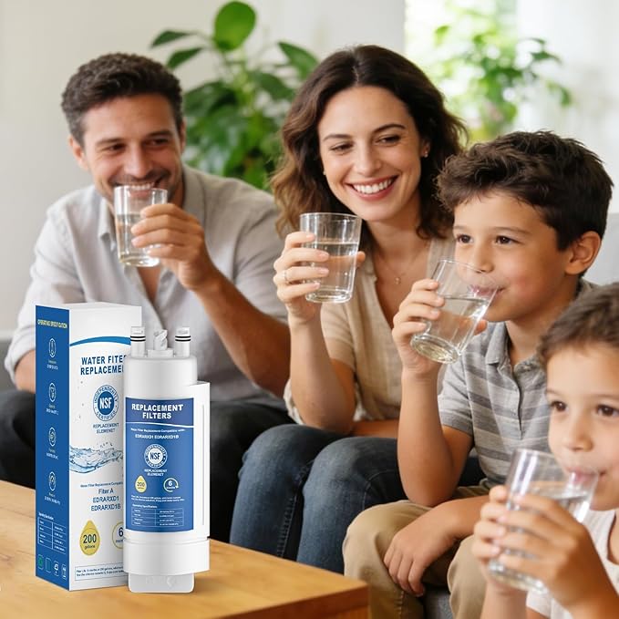 EDRARXD1 Water Filter Replacement, Compatible with Whirlpool EDRARXD1, Everydrop Filter A, EDRARXD1B, WRMF3636RZ, WRMF3636RW, WRMF3636RB, 3 Pack