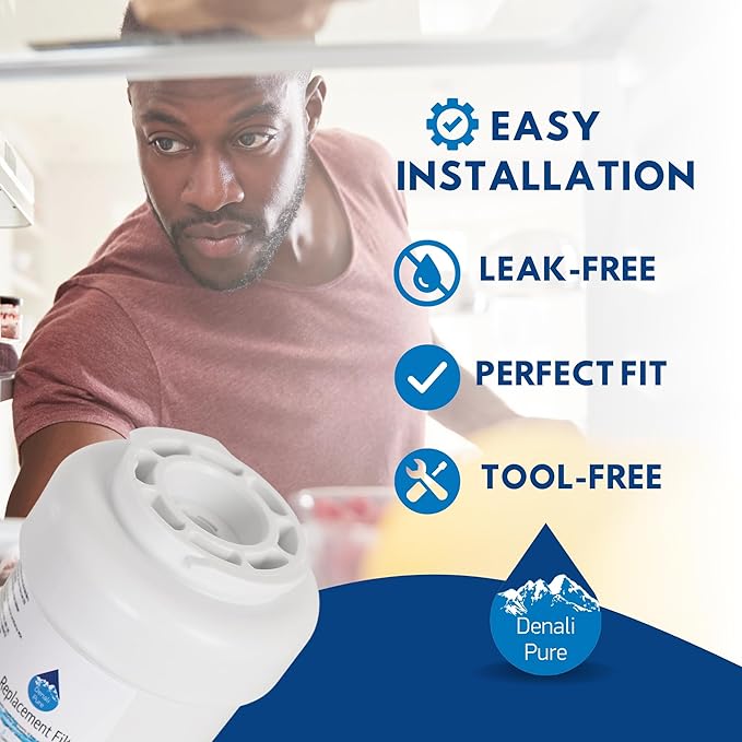 3-Pack Replacement for General Electric PFSS9PKYBSS Refrigerator Water Filter - Compatible with General Electric MWF, MWFP Fridge Water Filter Cartridge