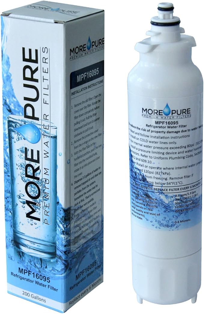 MPF16095 Refrigerator Water Filter Compatible with LG LT800P and Kenmore 46-9460