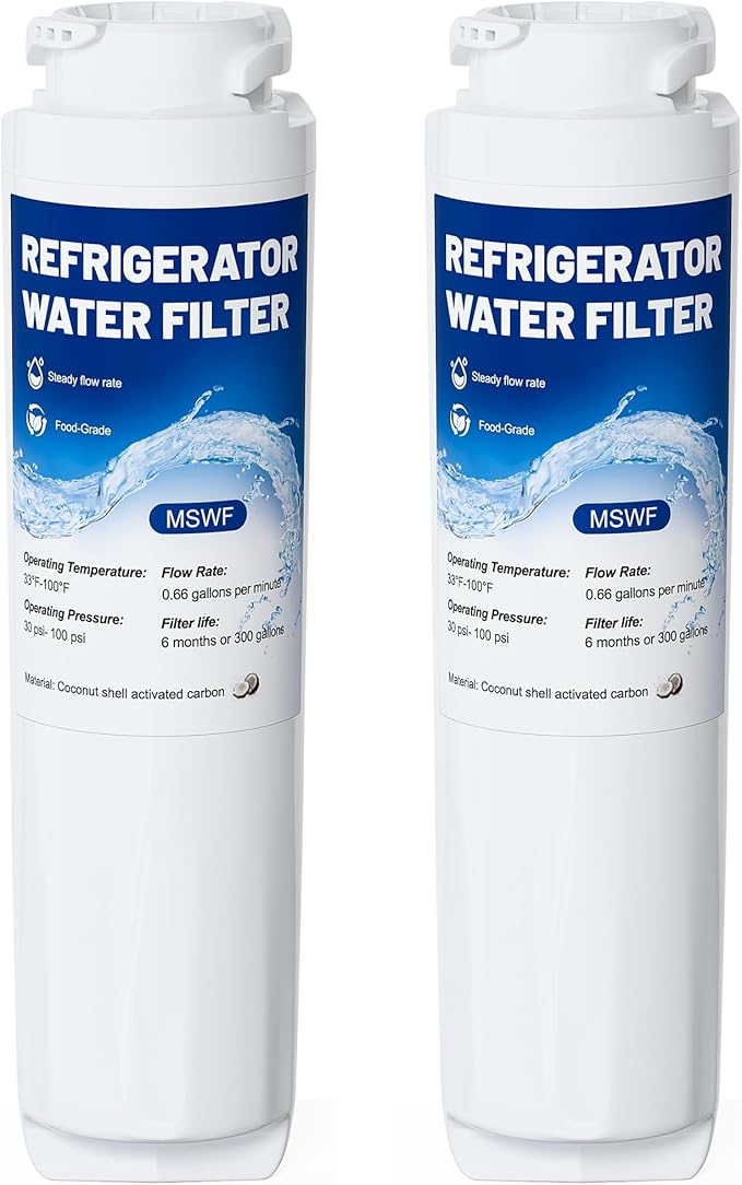 MSWF Water Filter Replacement Compatible with GE MSWF 101820A,101821B, RWF1500A,MSWFDS,Pack of 2,By YPMQY