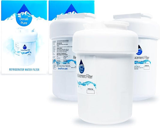 Denali Pure 3-Pack Replacement for GE GSHS5KGXCCSS Refrigerator Water Filter - Compatible with MWF, MWFP Fridge Water Filter Cartridge