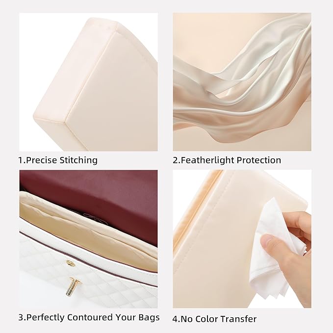 DGAZ Purse Organizer Insert，Silk Bag Organizer，Luxury Handbag & Tote Shaper Fits Chanel CF Bags