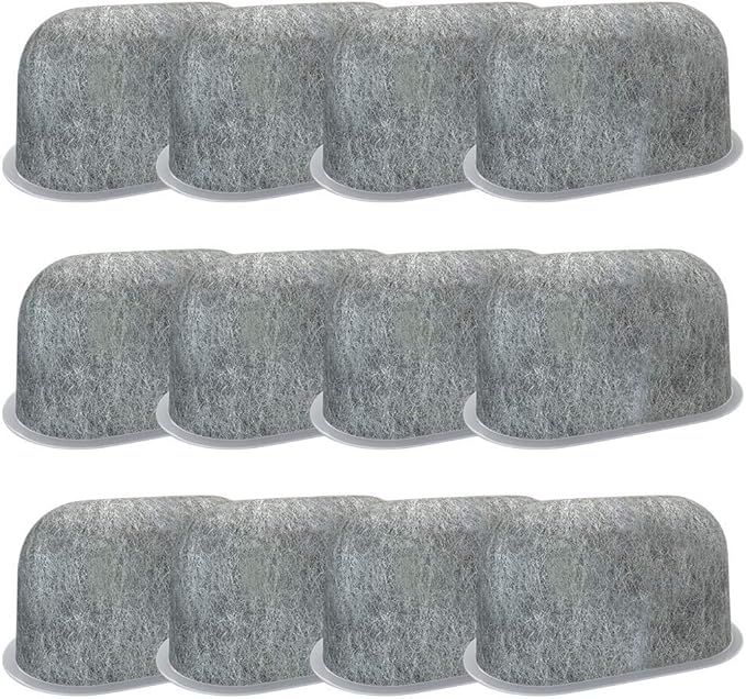 Refresh Replacement Universal Fit Charcoal Water Filter Replacement Compatible KEURIG 2.0 and Older Coffee Machines (12-Pack)