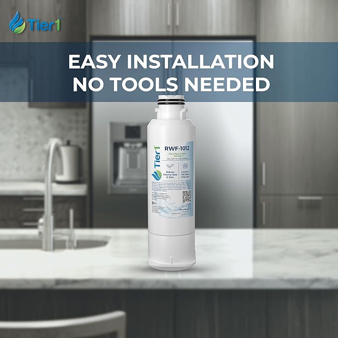 Tier1 RWF1012 DA97-17376B Refrigerator Water Filter | Replacement for Samsung HAF-QIN/EXP, DA97-08006C, RS27T5200SR | Up To 18 Months Supply | Easy Install | Odor Control | Great Tasting Water (3-pk)