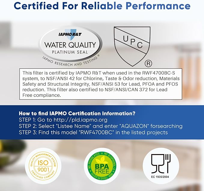 PUREPLUS ADQ747935 NSF 53&42 Certified Replacement for LT1000P LT1000 Kenmore Elite 9980 LT1000PC, MDJ64844601 ADQ74793501, LMXS28626S, LFXS26973S, LT120F Refrigerator Water and Air Filter, 2Pack