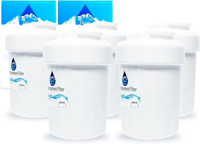 5-Pack Replacement for General Electric GSS23WGTAWW Refrigerator Water Filter - Compatible with General Electric MWF, MWFP Fridge Water Filter Cartridge