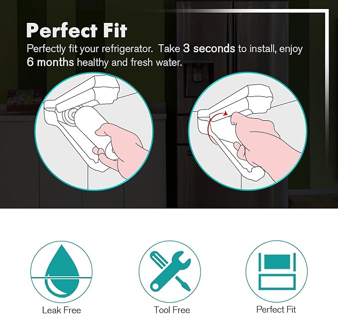 ICEPURE PLUS NSF/ANSI 53 Certified UKF8001 Refrigerator Water Filter Compatible with Maytag UKF8001, UKF8001AXX, UKF8001P, Whirlpool 4396395, 469006, EDR4RXD1, EveryDrop Filter 4, 2PACK