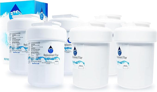 6-Pack Replacement for General Electric GFSS6KKYASS Refrigerator Water Filter - Compatible with General Electric MWF, MWFP Fridge Water Filter Cartridge