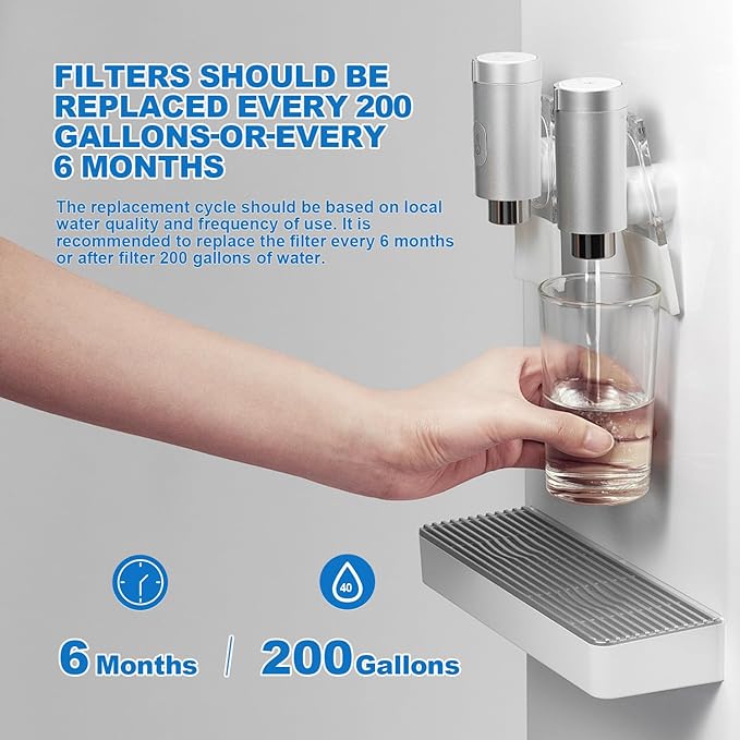 Water Filter Replacement Compatible with LT1000P, LT1000PC, ADQ747935, ADQ74793501, ADQ74793502, LMWS27626S, LFXS26973S, 6 Month 200 Gallons, 3PCS Water Filters (3+3 Count)