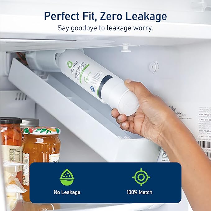 TEEHAY PWF-1 FPPWFU01 Water Filter & PureAir Ultra II PAULTRA2 Air Filter Combo, Compatible with Frigidaire FRIGCOMBO13, FRSS2623AD, FRSS2623AS, FRSS2623AW, FRSS2633AS, 3 Combo