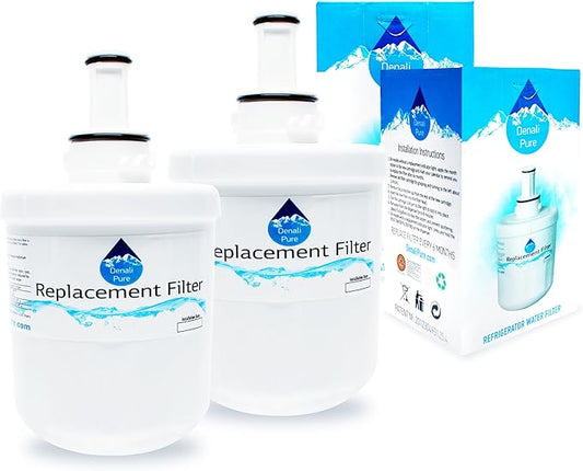 2-Pack Replacement for Samsung RFG295AAWP Refrigerator Water Filter - Compatible with Samsung DA29-00003G, Samsung DA29-00003B, Samsung DA29-00003A Fridge Water Filter Cartridge