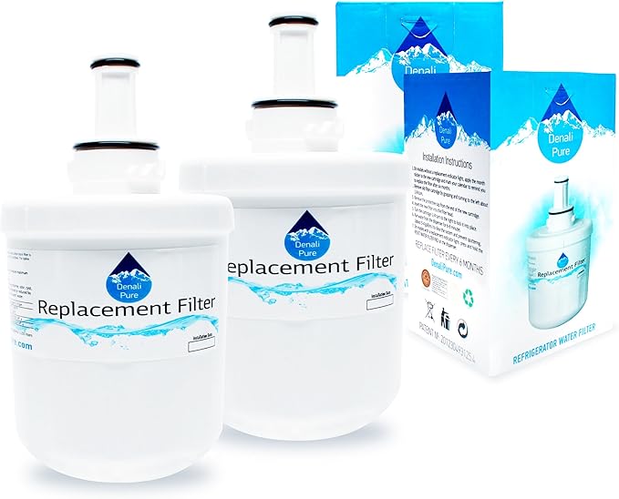 2-Pack Replacement for Samsung RS2533SW Refrigerator Water Filter - Compatible with Samsung DA29-00003G, Samsung DA29-00003B, Samsung DA29-00003A Fridge Water Filter Cartridge