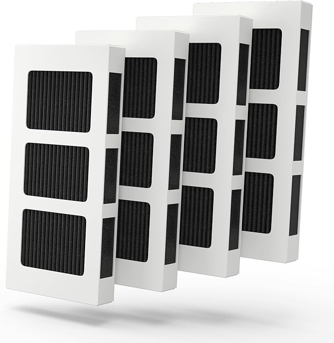 4 PACK Upgrade Refrigerator Air Filter Replacement for Paultra2 Compatible with Frigi-daire Pureair Ultra 2, Pure Air Ultra 2, Pureair Ultra ii and Elec-trolux 242047805, 5303918847, EAP12364179