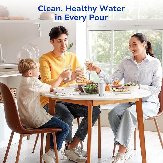 Fil-Fresh 6-Pack Replacements for Brita Water Filter, Pitchers and Dispensers, NSF 53&42 Certified to Reduce Cadmium, Mercury, Copper, Zinc, BPA free, Lasts 2 Months or 40 Gallons
