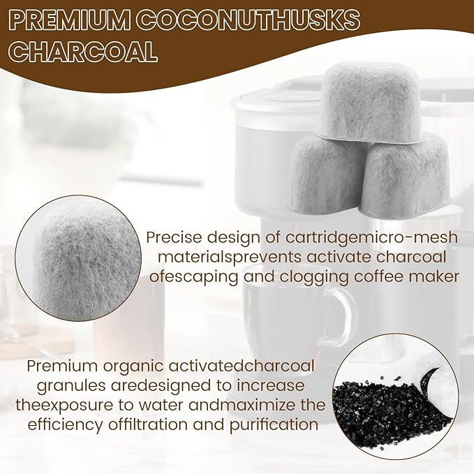Water Filter Holder and 3 Water Filters Fits for Keurig 2.0 Series Coffee Machines Compatible with K-Supreme Series, K-Express, K-Slim, K-Elite, K-Duo Plus, K-Select, K-lced, K50, K-Classic