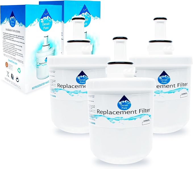 3-Pack Replacement for Samsung RF267ABBP Refrigerator Water Filter - Compatible with DA29-00003G, DA29-00003B, DA29-00003A Filter