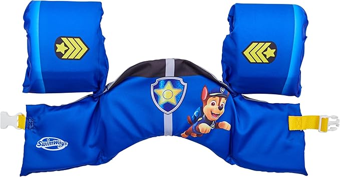 SwimWays Nickelodeon Paw Patrol Learn-to-Swim USCG Approved Kids Life Jacket, Chase