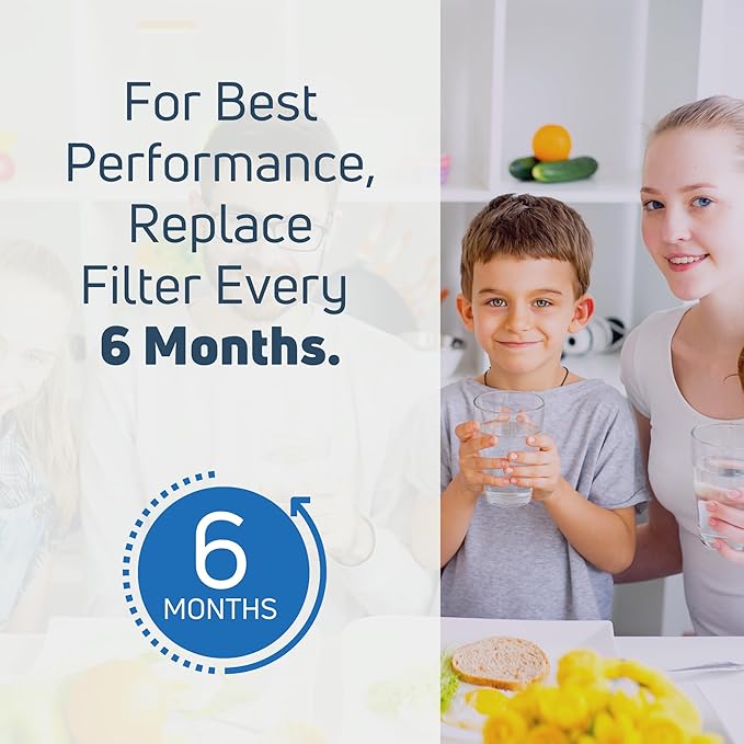 6-Pack Replacement for Samsung RFG297AAWP Refrigerator Water Filter - Compatible with Samsung DA29-00003G, Samsung DA29-00003B, Samsung DA29-00003A Fridge Water Filter Cartridge