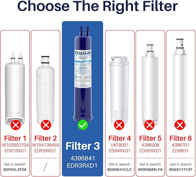 Replacement for 4396841, EDR3RXD1, Everydrop® Filter 3, 4396710, Kenmore® 9030, 9083, 46-9083, 46-9030, Refrigerator Water Filter, 4PACK