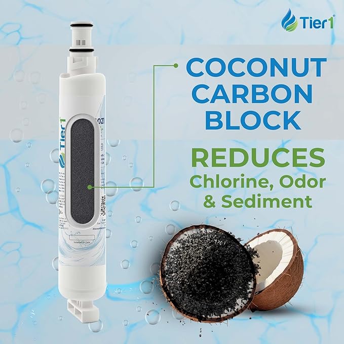 Tier1 RWF1021 4396701 Refrigerator Water Filter | Replacement for Kenmore 9915, EDR6D1, WF293, RWF2000A, 46-9915 Fridge Filter - Up to 18 Months Supply | Easy Install | Great Tasting Water (3-pk)