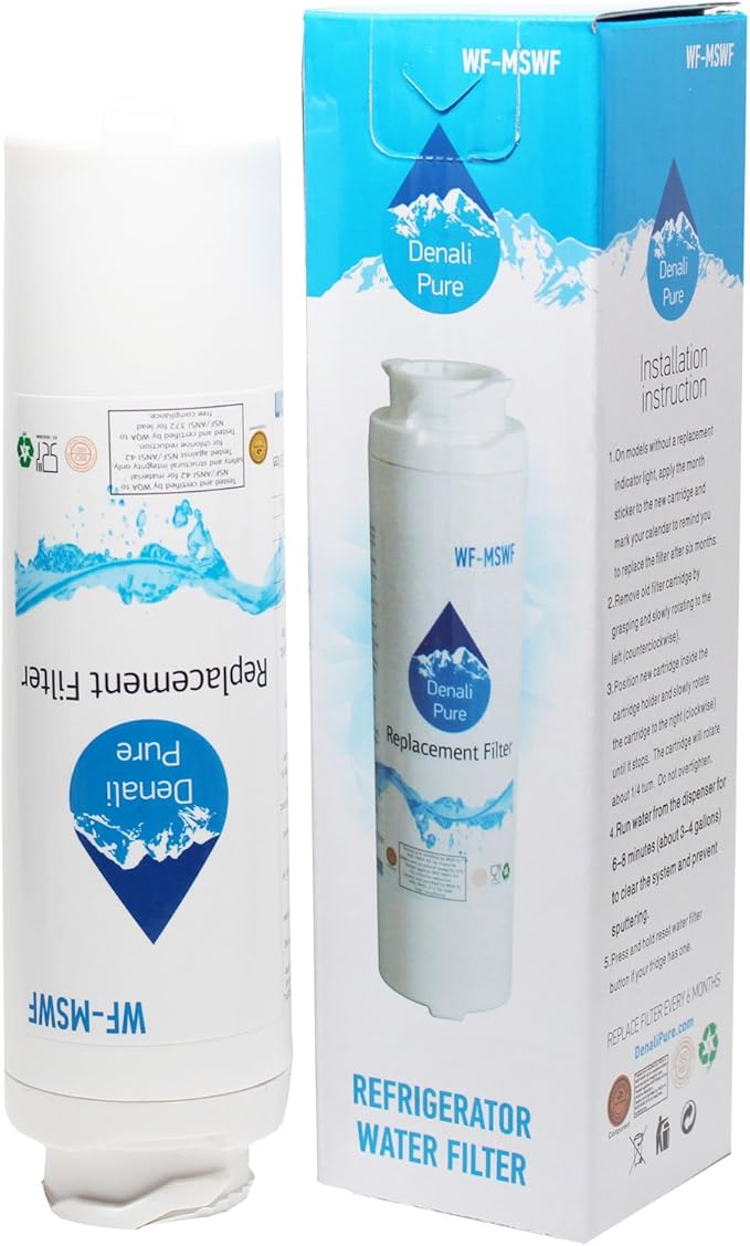 3-Pack Replacement for General Electric PSCS3RGXAFSS Refrigerator Water Filter - Compatible with General Electric MSWF Fridge Water Filter Cartridge