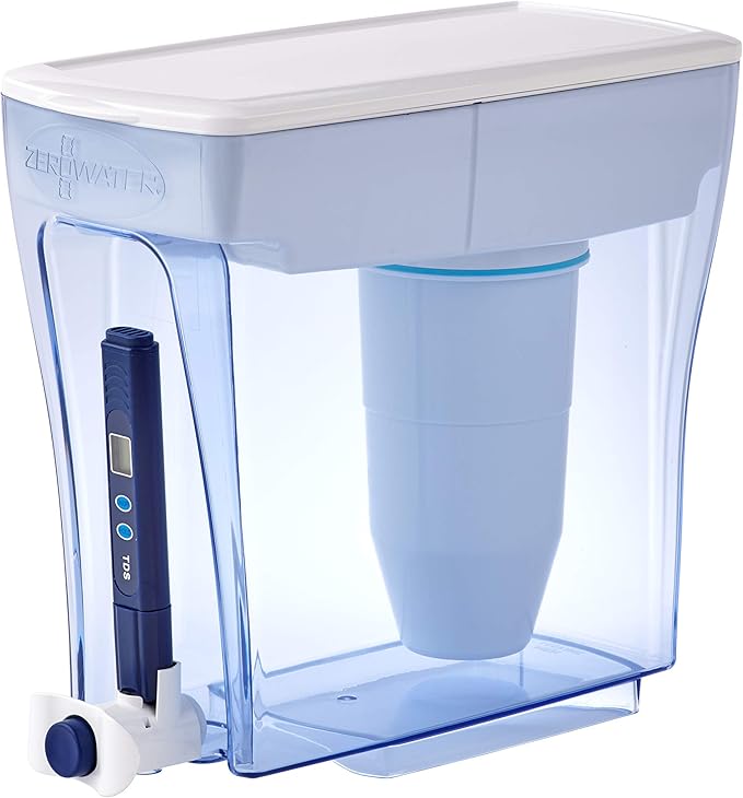 ZeroWater 10-Cup and 20-Cup 5-Stage Water Filter Pitchers/Dispensers with 0 TDS