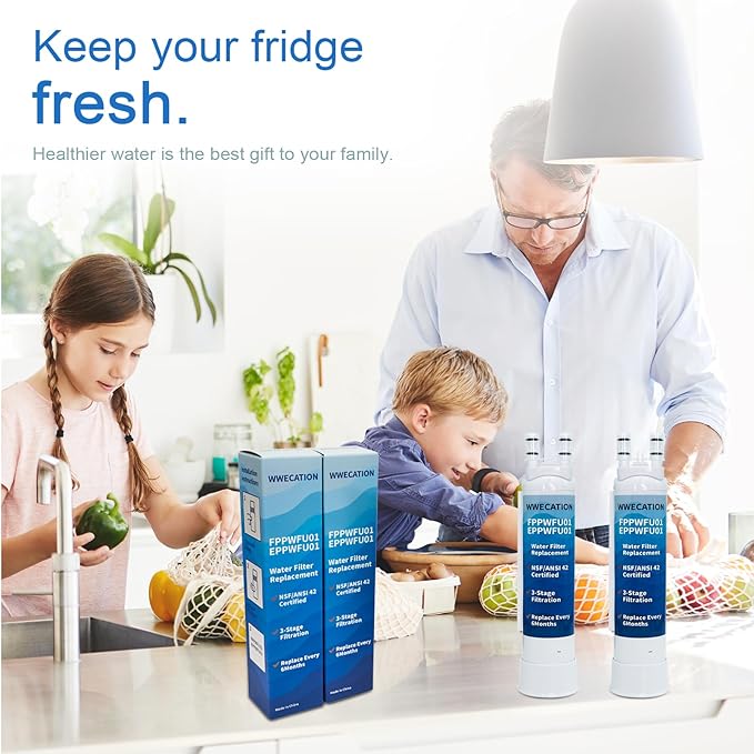 FPPWFU01 Water Replacement, Compatible with Frigidaire EPPWFU01, PureAdvantage PurePour PWF-1, FPPWFU01 Pack of 3