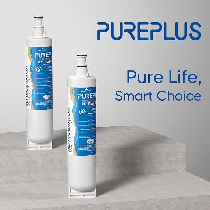 PUREPLUS 4396508 Refrigerator Water Filter, Replacement for EDR5RXD1, EveryDrop Filter 5, 4396510, 4392857, Kenmore 46-9010, 9085, LC400V, WF-NLC240V, RFC0500A, WF285, W10186668, 2Pack