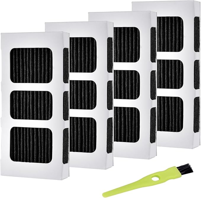 4 Pack Refrigerator Air Filter Replacement for Frigidaire Paultra2, Pure Air Ultra II, Pureair Ultra 2, and Electrolux 242047805, 5303918847, EAP12364179