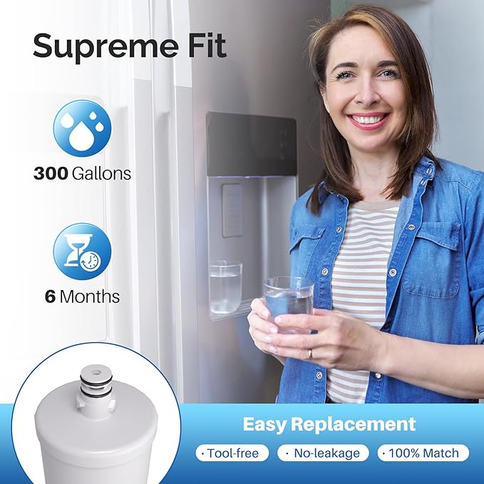 ICEPURE 5231JA2002A Refrigerator Water Filter, Compatible with LG LT500P, GEN11042FR-08, ADQ72910911, ADQ72910901, ADQ72910907, Kenmore 9890, 46-9890, HDX FML-1, LFX25974ST, LMX25964ST, 2 PACK