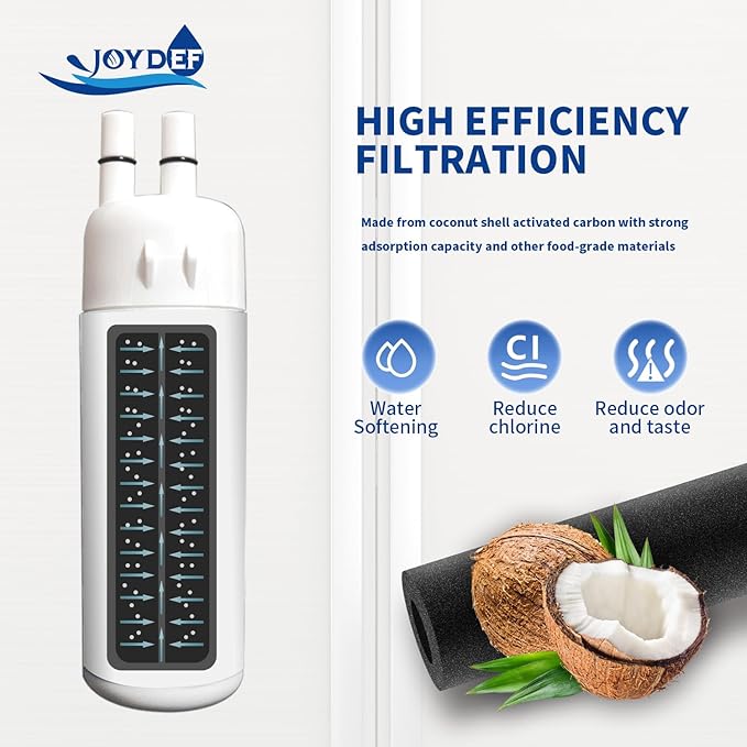 EDR1RXD1 water filter replacement, for Whirlpool W10295370A Everydrop Filter 1 Kenmore 46-9930,46-9081 Compatible with DR1RXD1B, KAD1RXD1,WHR1RXD1, P4RFKB2, P8RFWB2L, 9930,9930P (3)