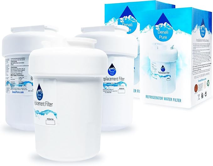3-Pack Replacement for General Electric PFSS9PKYBSS Refrigerator Water Filter - Compatible with General Electric MWF, MWFP Fridge Water Filter Cartridge