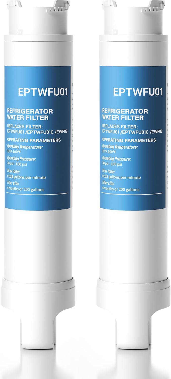 EPTWFU01 Water Replacement, Replacement for Frigidaire EPTWFU01, EWF02, Pure Source Ultra II, 2 Pack