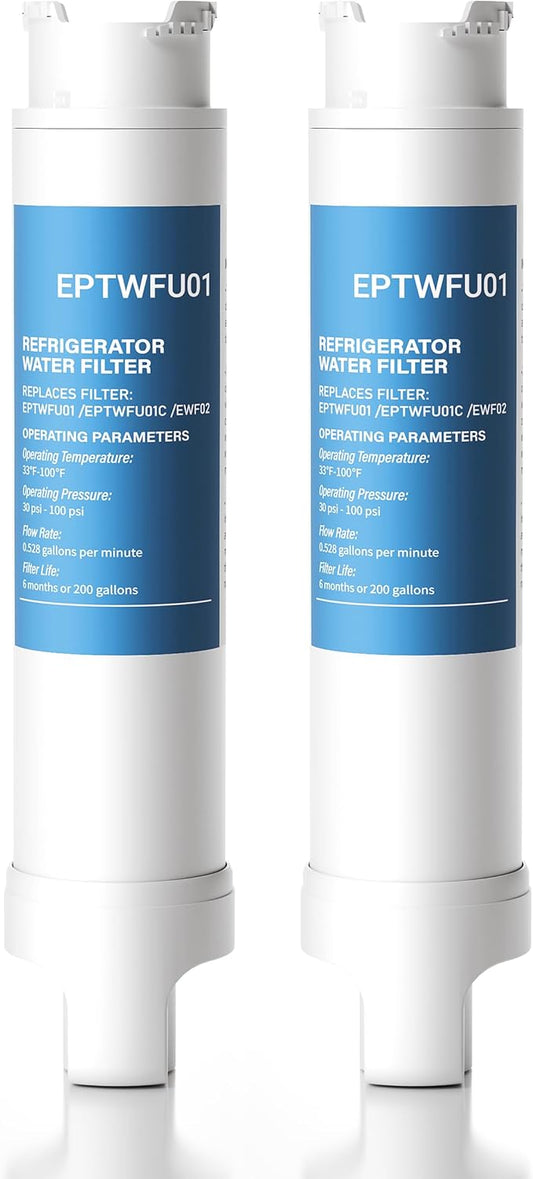 EPTWFU01 Water Replacement, Replacement for Frigidaire EPTWFU01, EWF02, Pure Source Ultra II, 2 Pack