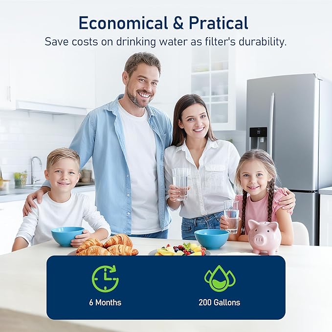 TEEHAY PWF-1 FPPWFU01 Water Filter & PureAir Ultra II PAULTRA2 Air Filter Combo, Compatible with Frigidaire FRIGCOMBO13, FRSS26L3AF, FRSS2333AS, FRSC2333AS, FRSS2323AB, 1 Combo