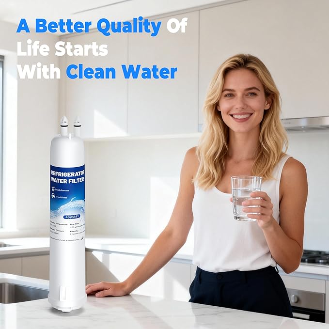 4396841 Water Filter Compatible with EDR3RXD1,Filter 3,WHR3RXD1,KAD3RXD1,4396841,Kenmore 46-9083 water filter,Park of 4,By YPMQY