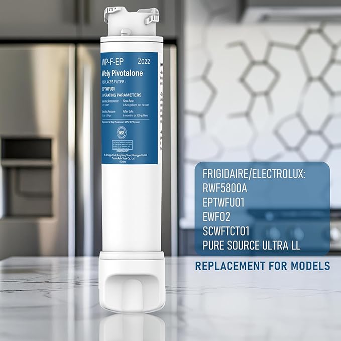 WP-F-EP Compatible with EPTWFU01 Water Filter, EPTWFU01, Pure-Source Ultra 2, EWF-02, 3 Pack