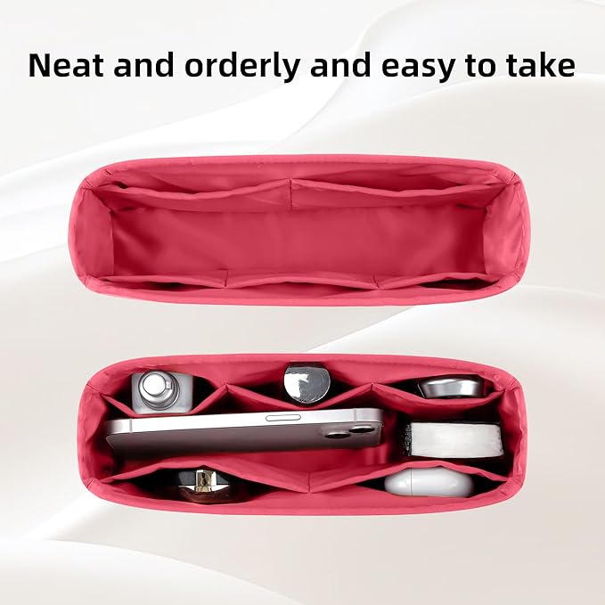 DGAZ Purse Organizer Insert，Silk Bag Organizer，Luxury Handbag & Tote Shaper Fits Chanel CF Bags