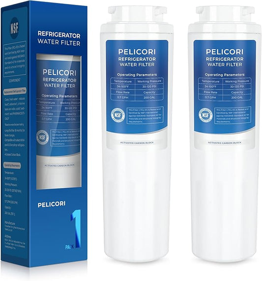 Water Filter Replacement for Amana AFI2538AEW, AFI2538AES, ACD2234HRS, AFD2535DEW, Whirlpool GI5FSAXVY0, GI6SARXXF0, GZ25FSRXYY, GI0FSAXVY0, GI6FARXXY0, GI6FDRXXY0, GX5FHTXVY0, 2 Pack