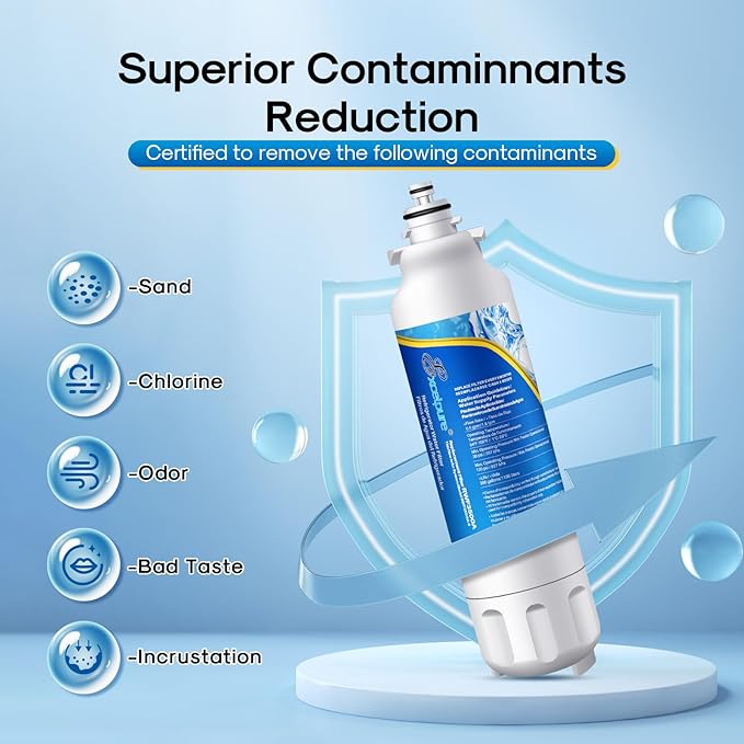 EXCELPURE 𝐀𝐃𝐐𝟕𝟑𝟔𝟏𝟑𝟒𝟎𝟏 Replacement for 𝐋𝐆® LT800P, ADQ73613402, ADQ736134, ADQ73613408, 𝐊𝐞𝐧𝐦𝐨𝐫𝐞𝟗𝟒𝟗𝟎,46-9490, LMXS30776s, LSXS26326S, LSXS26366S, LMXC23746S, LMXC23746D, 1PACK
