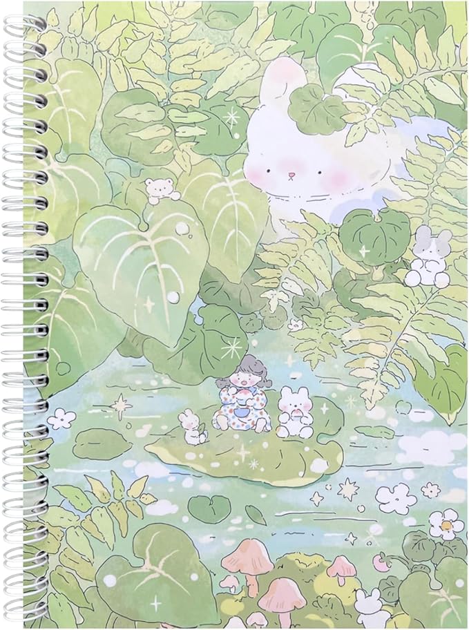 YUATCYA Reusable Sticker Collecting Book Storage Album with 40 Sheets Blank Release Paper - A5 Size Stickers Organizer Collection Holder Book for Adult (GREEN-3)
