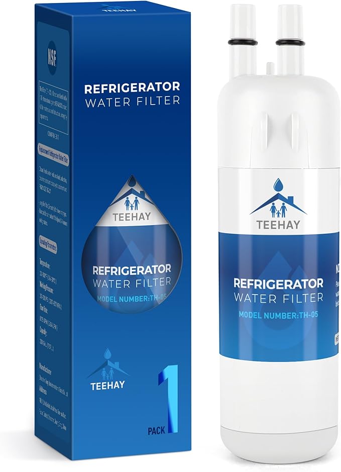 TEEHAY EDR1RXD1 Water Filter Replacement, Compatible with Maytag MRSF4036PW, MRSF4036PB, MRSF4036PZ, MSS25C4MGZ, MSS25C4MGB, MFW2055FRZ, MSS25C4MGW, MFF2055FRZ, MSC21C6MFZ, 1 Pack