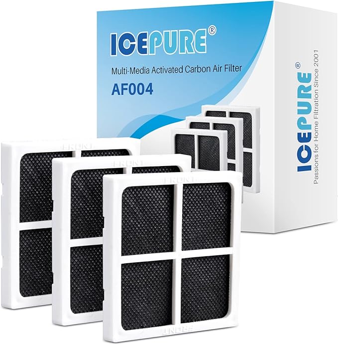 ICEPURE 46-9690 Replacement for LG LT700P ADQ36006101, 2PACK and ICEPURE AF004 Refrigerator Air Filter Replacement for LG LT120F, 3PACK